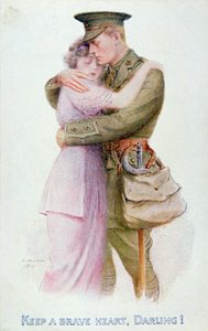 Cartolina della Prima Guerra Mondiale, c.1914-18 da English School