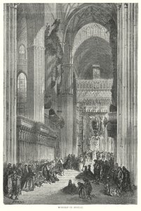 Culto a Siviglia (incisione) da English School