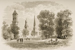 Yale College, New Haven, c.1870, da 