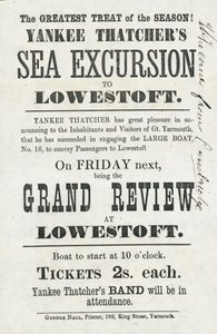 Escursione in Mare di Yankee Thatchers a Lowestoft (stampa) da English School