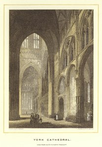Cattedrale di York, vista dal transetto sud al nord da English School