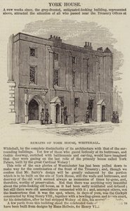York House, Whitehall (incisione) da English School