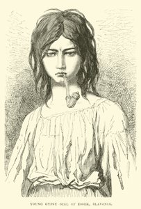 Giovane zingara di Essek, Slavonia da English School