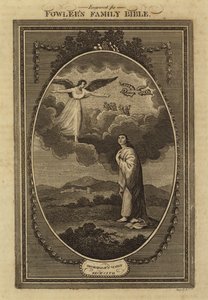 Visione di Zaccaria, Zaccaria, Capitolo 1, Versetto 18 (incisione) da English School