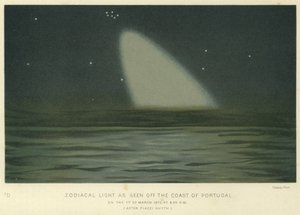 Luce zodiacale vista al largo della costa del Portogallo