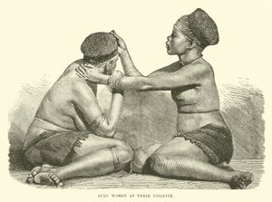 Donne Zulu alla loro toilette da English School