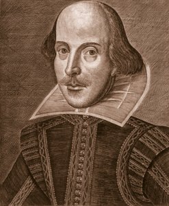 Ritratto di William Shakespeare, inciso da Martin Droeshout, 1623 da English School English School