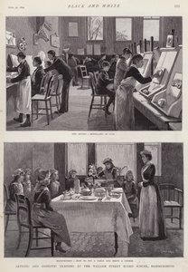 Formazione artistica e domestica alla William Street Board School, Hammersmith, Londra