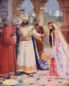 Il re presenta Sindbad a una dama di corte
