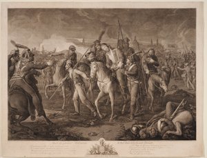 Morte del generale Aleksey Melissino il 26 agosto 1813 da Ephraim Gottlieb Krüger