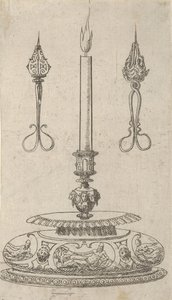 Progetto per un Candelabro con Tronchesi per Stoppini da Erasmus Hornick