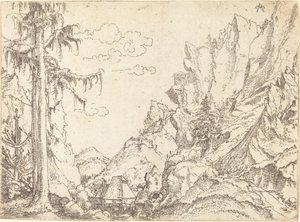 Paesaggio montano da Erhard Altdorfer