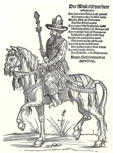 Ritratto del Gran Principe Vasilij III Ivanovič di Mosca 1479-1533 da Erhard Schon