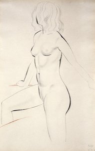 Nudo femminile in piedi da Eric Gill