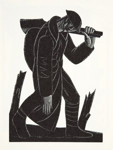Westward Hoe!, dopo un disegno di David James da Eric Gill