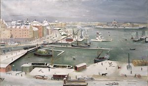 Stoccolma nella neve da Eric Hallström