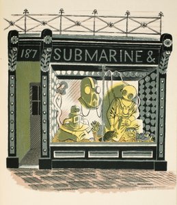 Negozio di immersioni, illustrazione da 