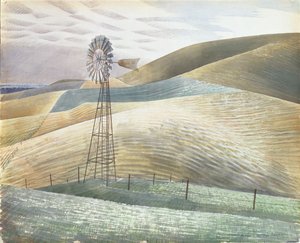 Mulino a vento, 1934 da Eric Ravilious