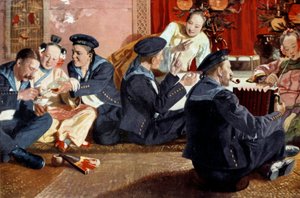 Marinai in una casa cinese