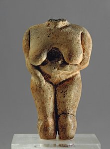 Statuetta femminile acefala, 3400-3000 a.C. (terracotta)