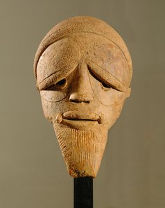 Testa maschile, scultura di Sokoto, Nigeria (terracotta)