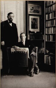 Ritratto di Igor Stravinsky e Claude Debussy al tempo dei balletti di Diaghilev "Jeux" e "La sagra della primavera", Parigi, 1912-13 da Erik Satie