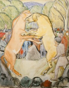 Lotta di cavalli da Erik Theodor Werenskiold
