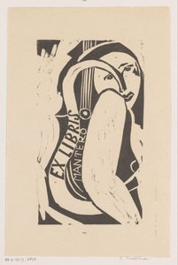 Ex libris di Gianni Mantero da Erna Levy Friedländer