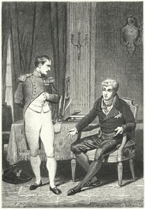 Discussione tra Napoleone e Metternich a Dresda da Ernest Hillemacher