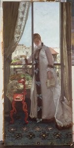 Donna alla finestra aperta, 1875 da Ernest Ange Duez