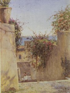 Scena di strada in Sicilia da Ernest Arthur Rowe