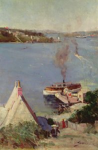 Traghetto di McMahons Point da Arthur Streeton