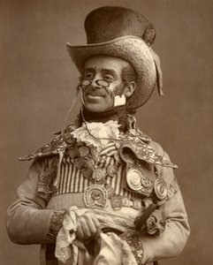 Arthur Roberts, attore britannico, comico e intrattenitore di music hall, 1888 da Ernest Barraud