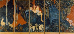 Pastore che suona il flauto da Ernest Bieler