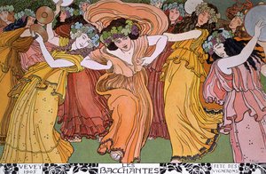 Festa dei viticoltori a Vevey, Francia: le Baccanti da Ernest Bieler