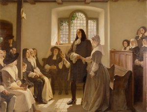 Il matrimonio di William Penn e Hannah Callowhill alla Casa degli Amici, Il Friary, Bristol da Ernest Board
