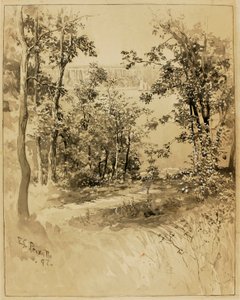 New York, sito di Fort Washington, guardando Fort Lee da Ernest C. Peixotto