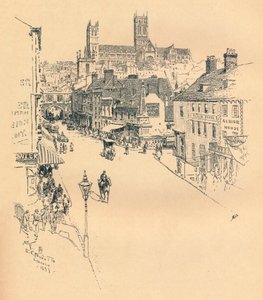 High Street, Lincoln, 1899 da Ernest Clifford Peixotto