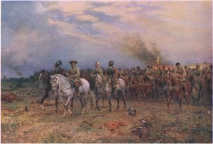 Cromwell a Marston Moor, da La Storia del Popolo Britannico di Cassell pubblicato da Waverley Book Company Limited, c.1940 da Ernest Crofts