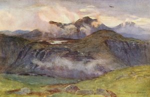 Merrick e Loch Enoch dalla cima di Corscrine da Ernest Edward Briggs