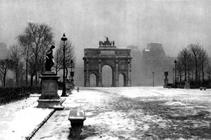 Le Tuileries sotto la neve e l