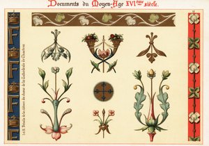 Elementi di design da architettura e manoscritti del XVI secolo da Ernest Guillot