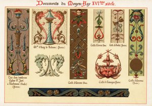 Elementi di design del XVI secolo da Ernest Guillot