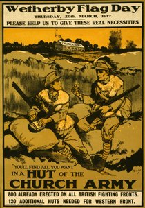Poster per il Giorno della Bandiera di Wetherby, giovedì 29 marzo 1917, pub. 1917