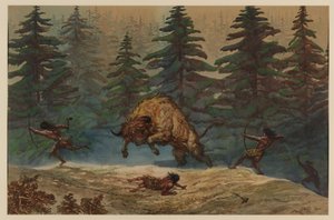 Caccia a un bisonte da Ernest Henry Griset