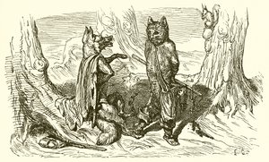 Il gatto e la volpe da Ernest Henry Griset