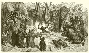 La volpe e la scimmia da Ernest Henry Griset