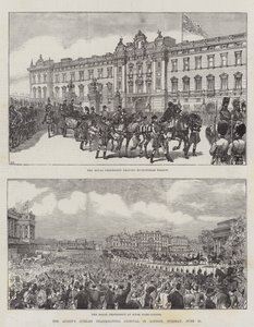 Festival di ringraziamento per il Giubileo della Regina a Londra, martedì 21 giugno da Ernest Henry Griset