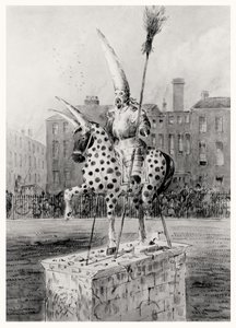 La Statua in Leicester Square, Mercoledì Mattina 17 Ottobre 1866 da Ernest Henry Griset