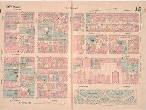 Mappa assicurativa della città di Filadelfia; volume 2, tavola 15, 1887